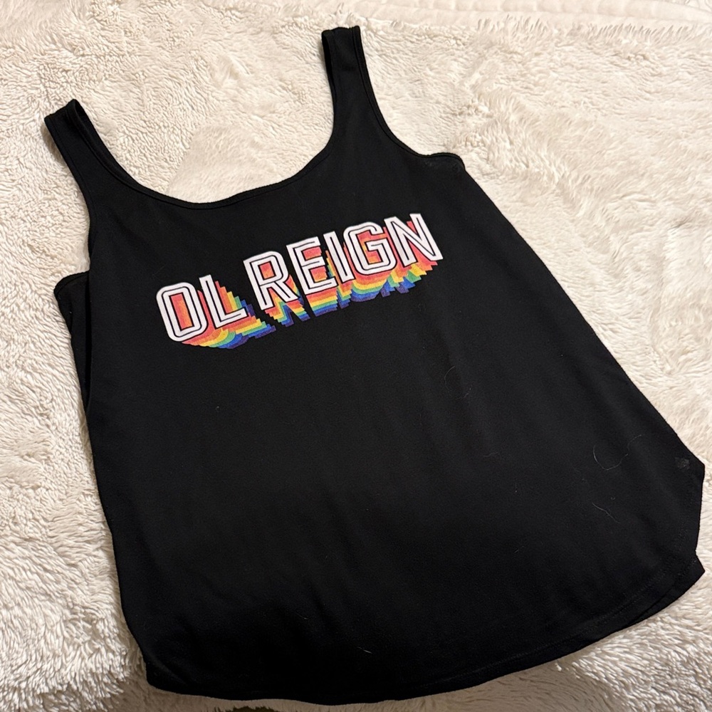 OL REIGN , Pride, Black Tank Top